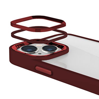 Buff iPhone 14 New Air Bumper Kılıf - Mor 8683548212443