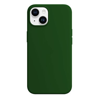 Buff iPhone 14 Plus Rubber Fit Kılıf - Gece Yeşili 8683548212955
