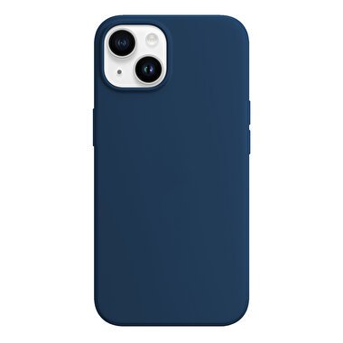 Buff iPhone 14 Plus Rubber Fit Kılıf - Lacivert 8683548212979
