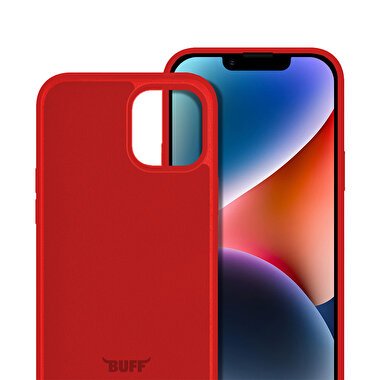 Buff iPhone 14 Rubber S Kılıf - Kırmızı 8683548213709