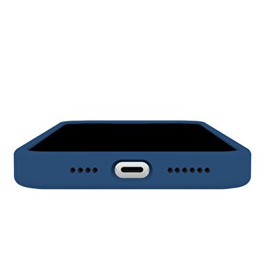 Buff iPhone 14 Rubber Fit Kılıf - Mavi 8683548214218