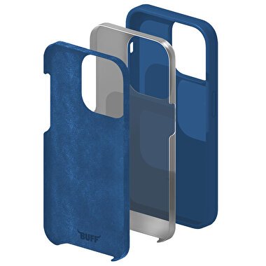 Buff iPhone 14 Rubber Fit Kılıf - Mavi 8683548214218