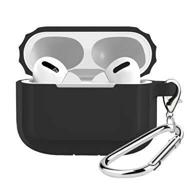 Buff Airpods Pro Rubber Silikon Kılıf - Siyah 8683548214546