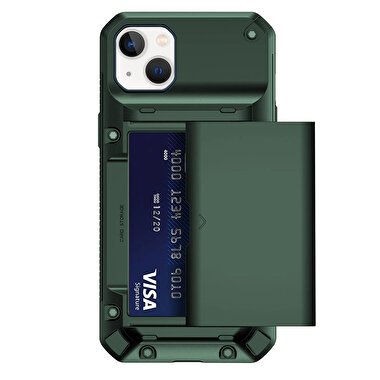 Buff iPhone 14 Plus Slide Armor Kılıf - Yeşil 8683548214638