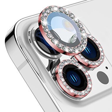 Buff iPhone 14 Pro/Max Diamond Lens - Kırmızı 8683548216076