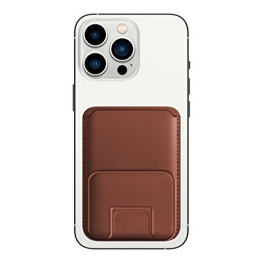 Buff iPhone WalletMag Stand Deri Cüzdan  8683548216427