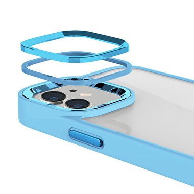 Buff iPhone 11 New Air Bumber Kılıf - Mavi 8683548216557