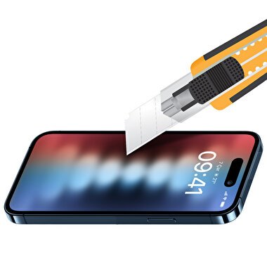 Buff iPhone 15 5D Matte Ekran Koruyucu 8683548216960