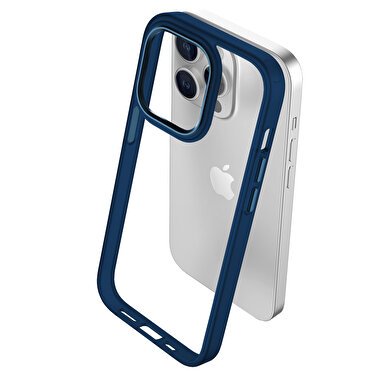 Buff iPhone 15 Pro Max New Air Bumper Kılıf Blue 8683548217288