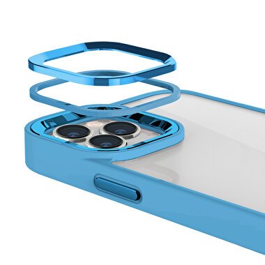 Buff iPhone 15 Pro Max New Air Bumper Kılıf   Blue 8683548217295