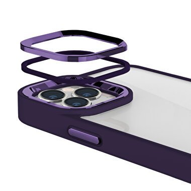 Buff iPhone 15 Pro New Air Bumper Kılıf Purple 8683548217356