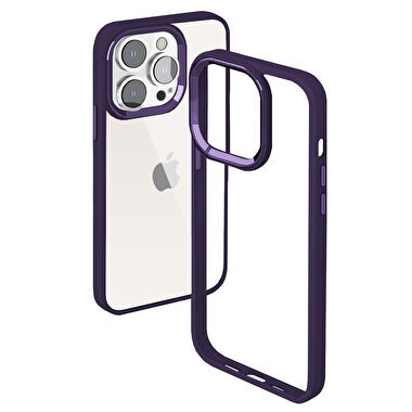 Buff iPhone 15 Pro New Air Bumper Kılıf Purple 8683548217356