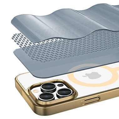 Buff iPhone 15 Pro Max MagSafe Slim Fit Kılıf Gold 8683548217868