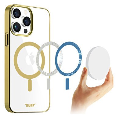 Buff iPhone 15 Pro Max MagSafe Slim Fit Kılıf Gold 8683548217868