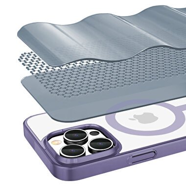 Buff iPhone 15 Pro Max MagSafe Slim Fit Kılıf Mor 8683548217875