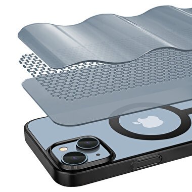 Buff iPhone 15 Plus MagSafe Slim Fit Kılıf Black 8683548217998