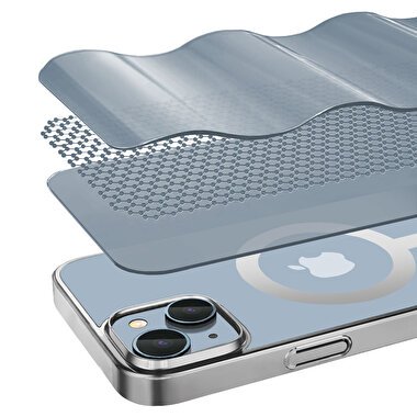 Buff iPhone 15 MagSafe Slim Fit Kılıf Silver 8683548218094