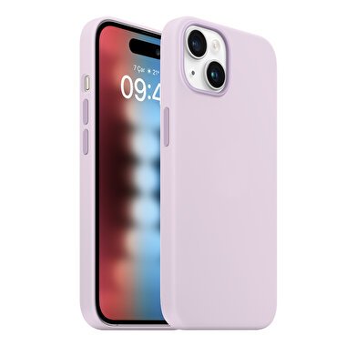 Buff iPhone 15 Rubber Fit Kılıf - Lila 8683548218766