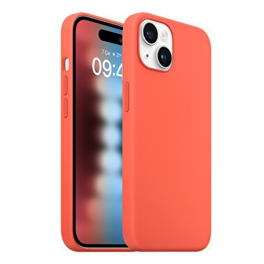Buff iPhone 15 Rubber Fit Kılıf - Turuncu 8683548218780