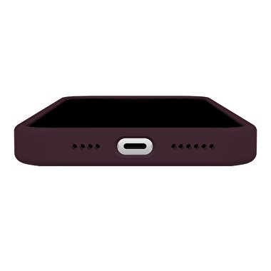 Buff iPhone 15 Rubber Fit Kılıf - Kırmızı 8683548218827