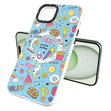 Buff iPhone 15 Plus MagKit Kılıf Blue Junior 8684387700252