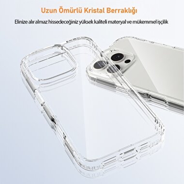 Buff iPhone 16 Pro Max Air Hibrit Kılıf - Şeffaf 8684387701785