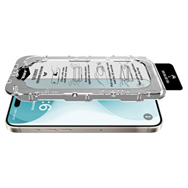 Buff iPhone 16 5D Glass EasyFit Ekran Koruyucu 8684387701808