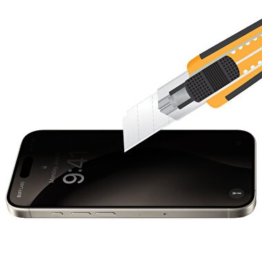Buff iPhone 16 Pro Max Privacy EasyFit Ekran Koruy 8684387702119