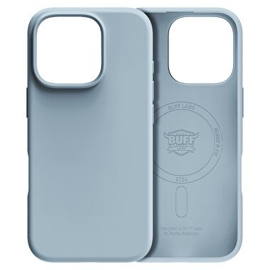 Buff iPhone 16 Pro Magsafe Rubber Fit Kılıf Mavi 8684387702300