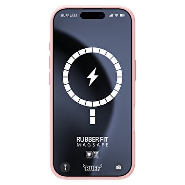 Buff iPhone 16 Pro Magsafe Rubber Fit Kılıf Pembe 8684387702324