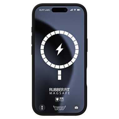 Buff iPhone 16 Pro Magsafe Rubber Fit Kılıf Siyah 8684387702362