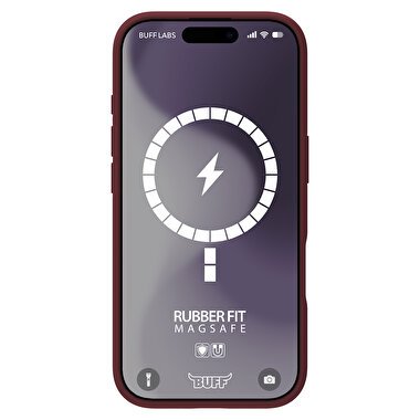 Buff iPhone 16 Plus Magsafe Rubber Kılıf-Plum 8684387702379