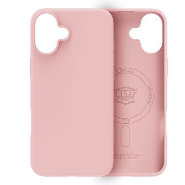 Buff iPhone 16 Plus Magsafe Rubber Kılıf-Pembe 8684387702409