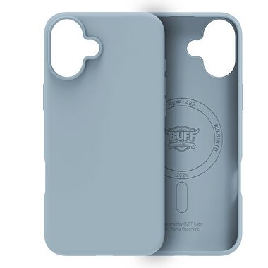 Buff iPhone 16 Magsafe Rubber Fit  Kılıf-Mavi 8684387702461