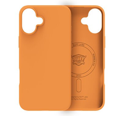 Buff iPhone 16 Magsafe Rubber Fit  Kılıf-Turuncu 8684387702492