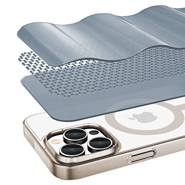 Buff iPhone 16 Pro Max Magsafe Slim Kılıf Titanyum 8684387702553
