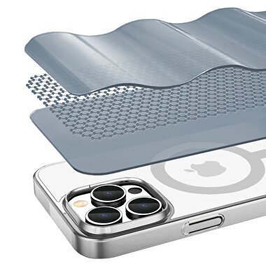 Buff iPhone 16 Pro Max Magsafe Slim Kılıf Silver 8684387702577