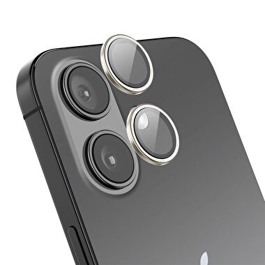 Buff iPhone 16/Plus Metal Lens Koruyucu-Gri 8684387702935