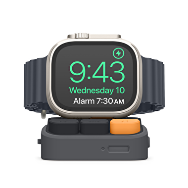 Elago Apple Silikon Watch Şarj Standı - Gri 8809863850645