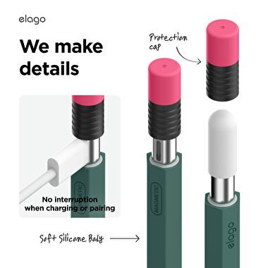 Elago Apple Pencil USB-C Uyumlu Kalem Kılıfı- Yeşi 8809919811262