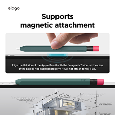 Elago Apple Pencil USB-C Uyumlu Kalem Kılıfı- Yeşi 8809919811262
