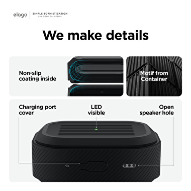 Elago Apple Airpods Pro 2 Armor Kılıf - Siyah 8809919812108
