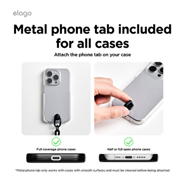 Elago Çapraz Askılı Telefon Kordonu – Siyah 8809919813624