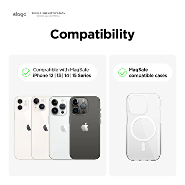 Elago Apple MagSafe California Cüzdan Kılıf - Siya 8809919814027