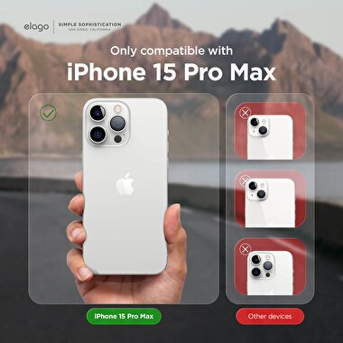 Elago iPhone 15 Pro Max Glide MagSafe Silikon-Mor 8809919816175