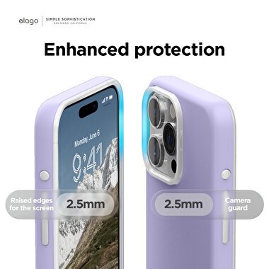 Elago iPhone 15 Pro Max Glide MagSafe Silikon-Mor 8809919816175