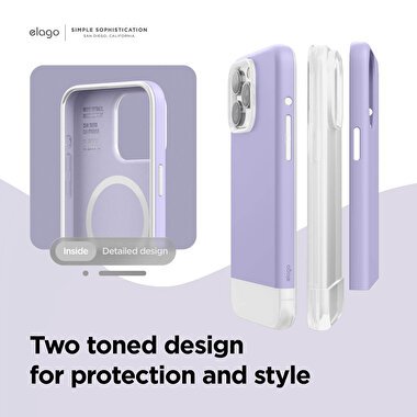 Elago iPhone 15 Pro Max Glide MagSafe Silikon-Mor 8809919816175