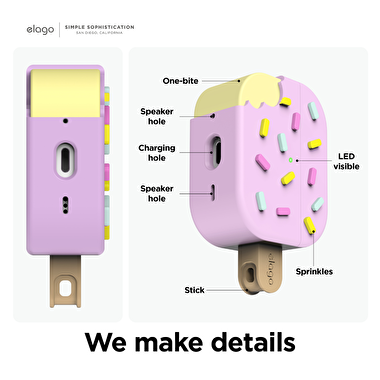 Elago AirPods Pro 2 Dondurma Kılıf -  Lavanta 8809919819152