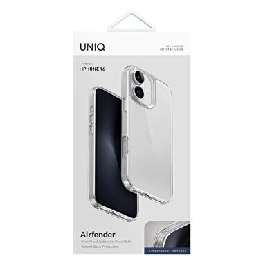 Uniq iPhone 16 Air Fender Kapak - Şeffaf 8886463689417