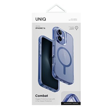 Uniq iPhone 16 Combat Magsafe Kılıf - Mavi 8886463689479